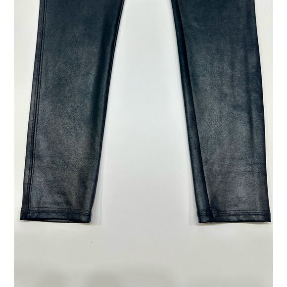 Spanx Faux Leather Leggings Black High Rise M Petite - Picture 4 of 8